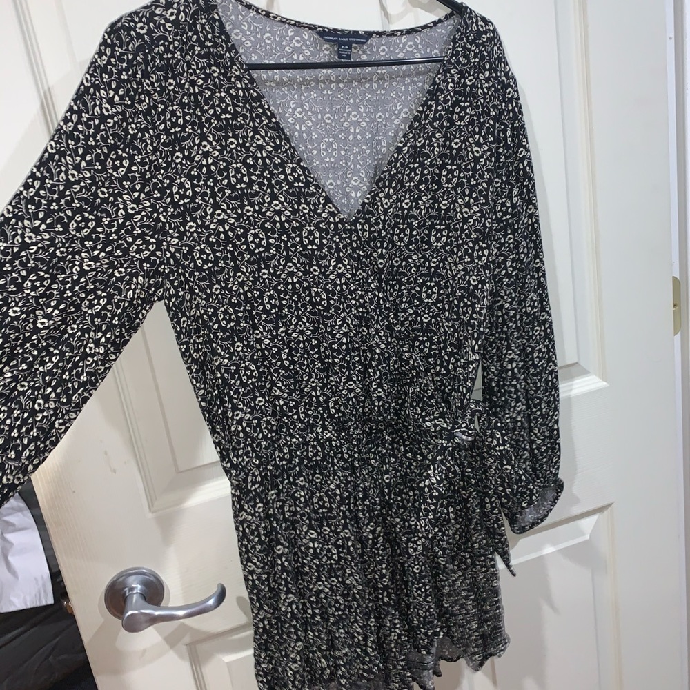 Flower long sleeve romper